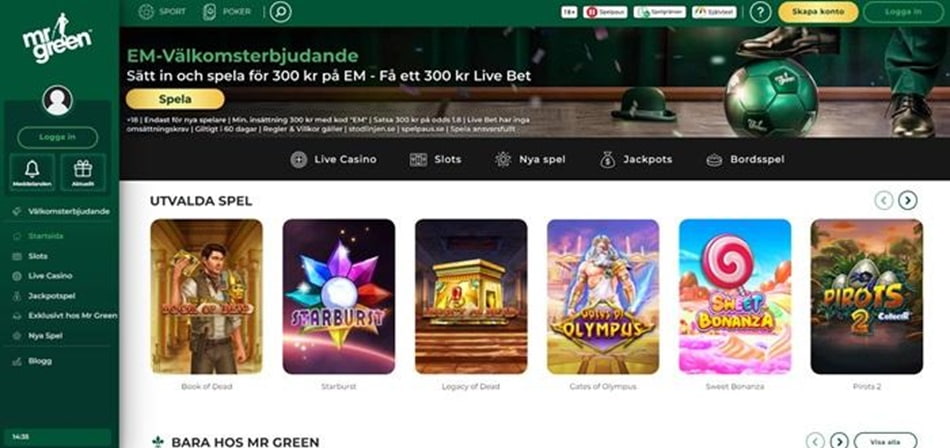 svenska casino utan registrering